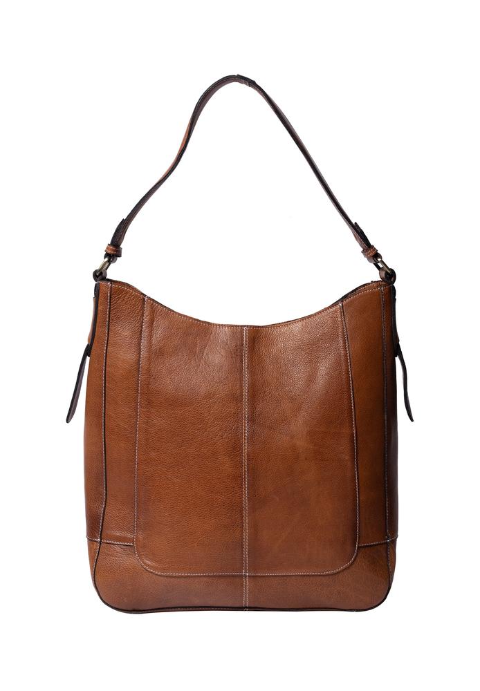 Re:Designed by Dixie Neri Big skulderveske i skinn Walnut-Damevesker-BagBrokers