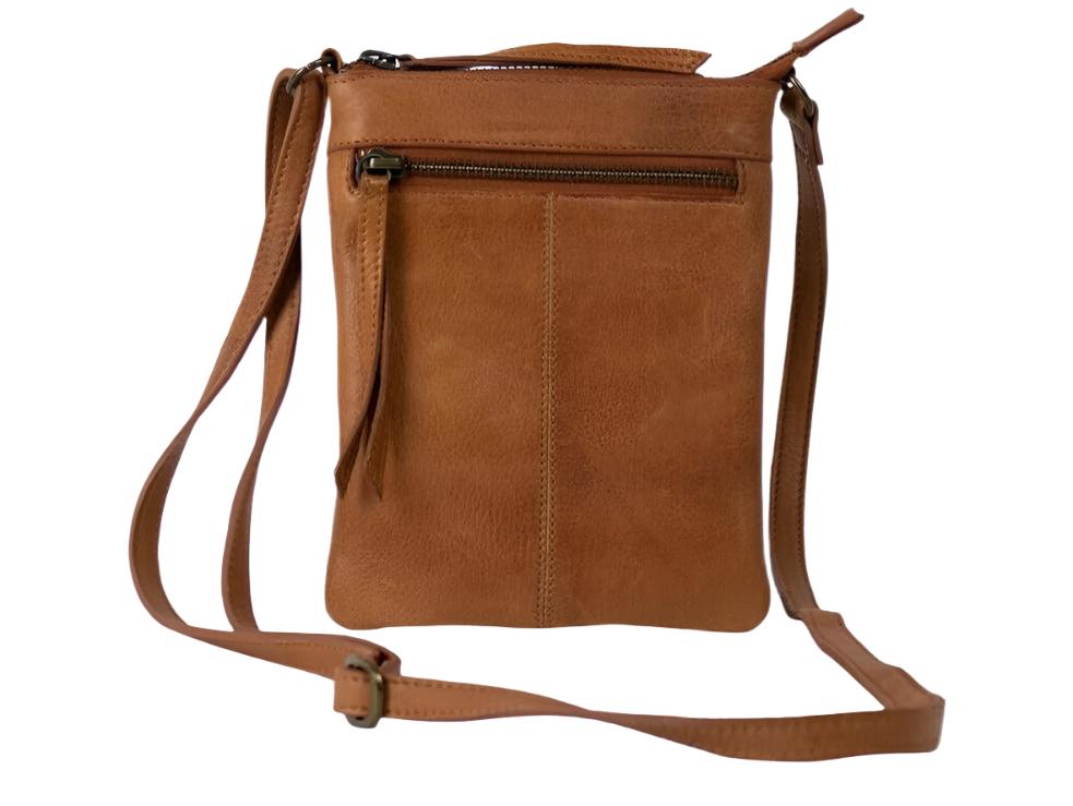 Re:Designed by Dixie Oulu Urban liten skulderveske i skinn Walnut-Damevesker-BagBrokers