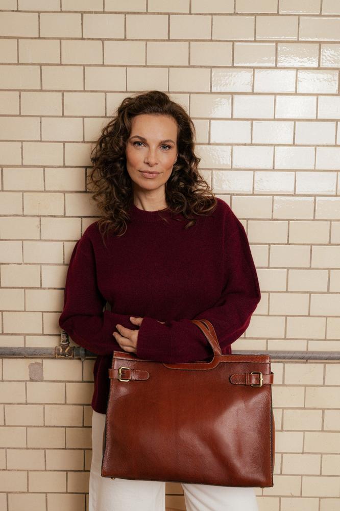 Re:Designed by Dixiey May Big veske i skinn Cognac-Damevesker-BagBrokers