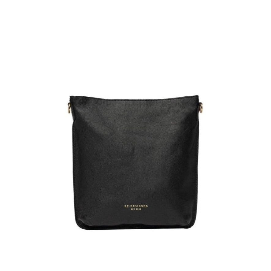 Re:Designed by dixie Fillis Big skulderveske i skinn Black-Damevesker-BagBrokers