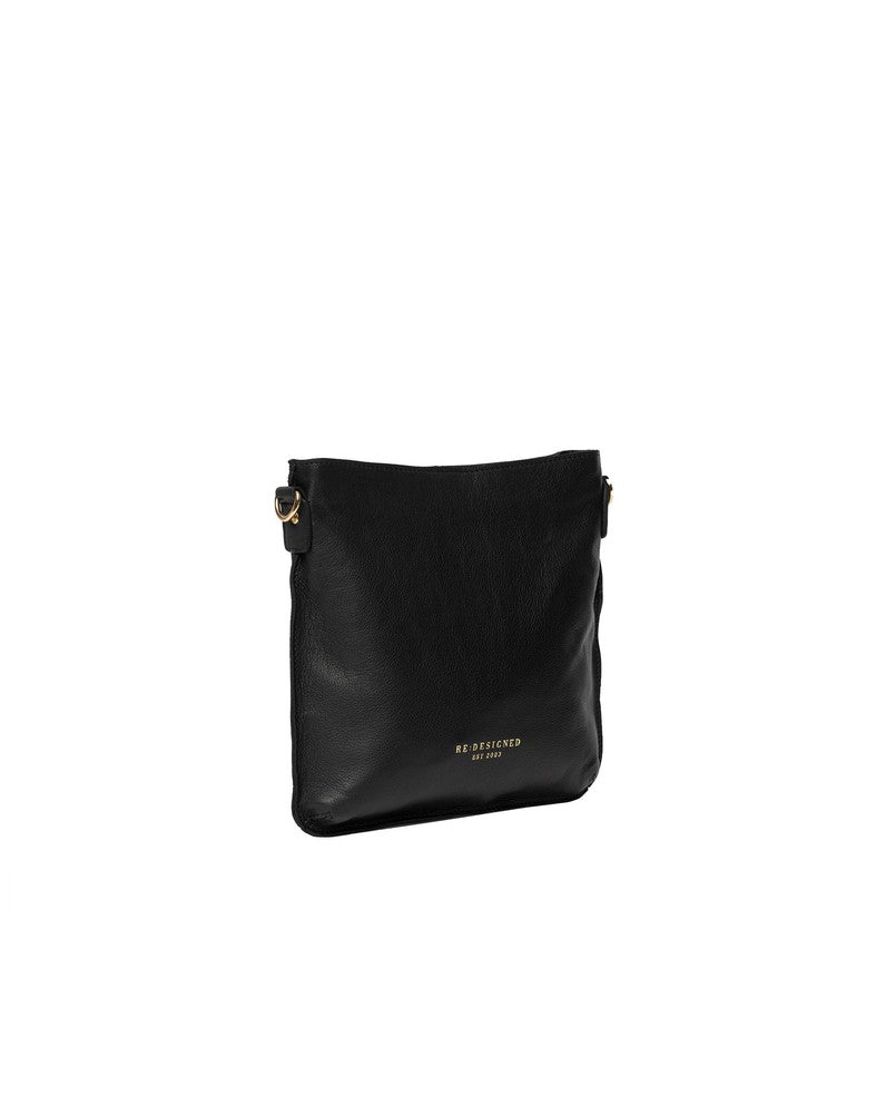 Re:Designed by dixie Fillis Medium skulderveske i skinn Black-Damevesker-BagBrokers