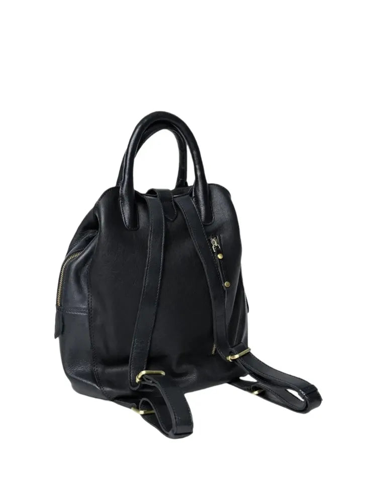 Re:Designed by dixie Jeane Ryggsekk i skinn - Black-Sekk-BagBrokers