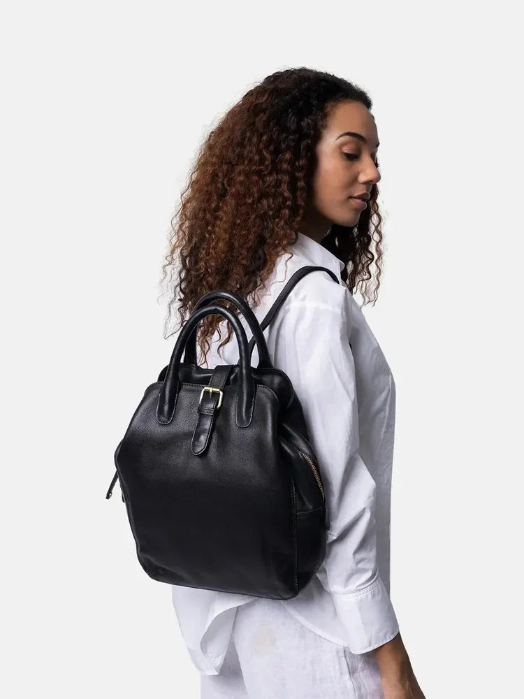 Re:Designed by dixie Jeane Ryggsekk i skinn - Black-Sekk-BagBrokers