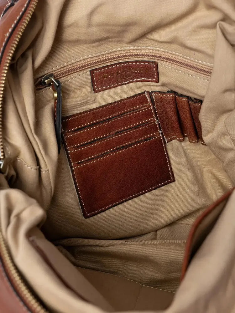 Re:Designed by dixie Jeane Ryggsekk i skinn - Cognac-Sekk-BagBrokers