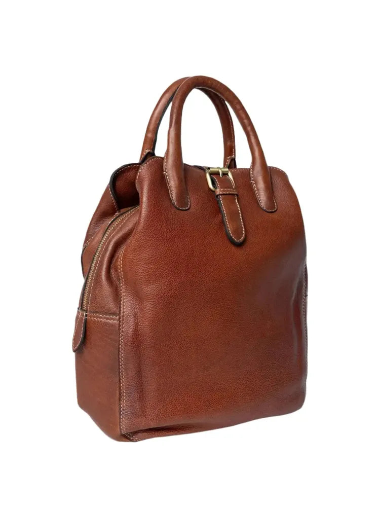 Re:Designed by dixie Jeane Ryggsekk i skinn - Cognac-Sekk-BagBrokers