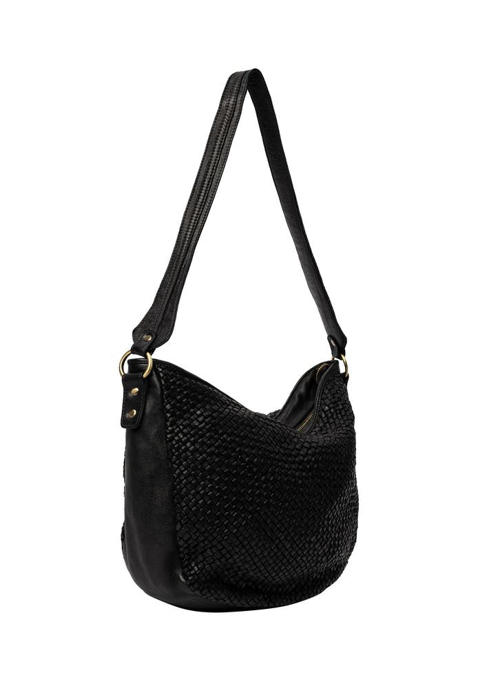 Re:Designed by dixie Melle skulderveske i skinn Black-Damevesker-BagBrokers