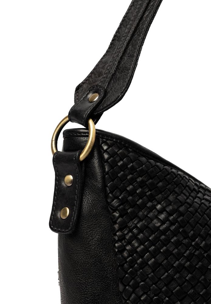 Re:Designed by dixie Melle skulderveske i skinn Black-Damevesker-BagBrokers