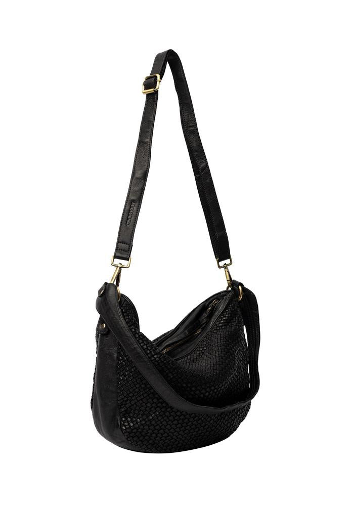 Re:Designed by dixie Melle skulderveske i skinn Black-Damevesker-BagBrokers