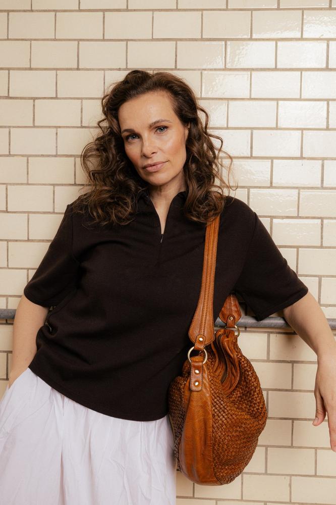 Re:Designed by dixie Melle skulderveske i skinn Tan-Damevesker-BagBrokers