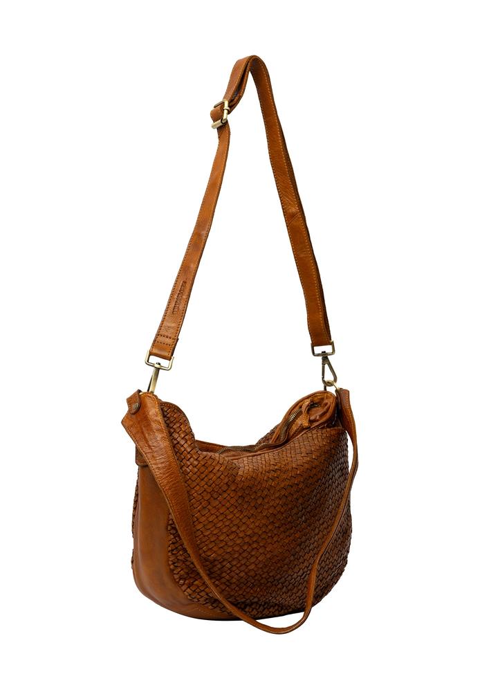 Re:Designed by dixie Melle skulderveske i skinn Tan-Damevesker-BagBrokers