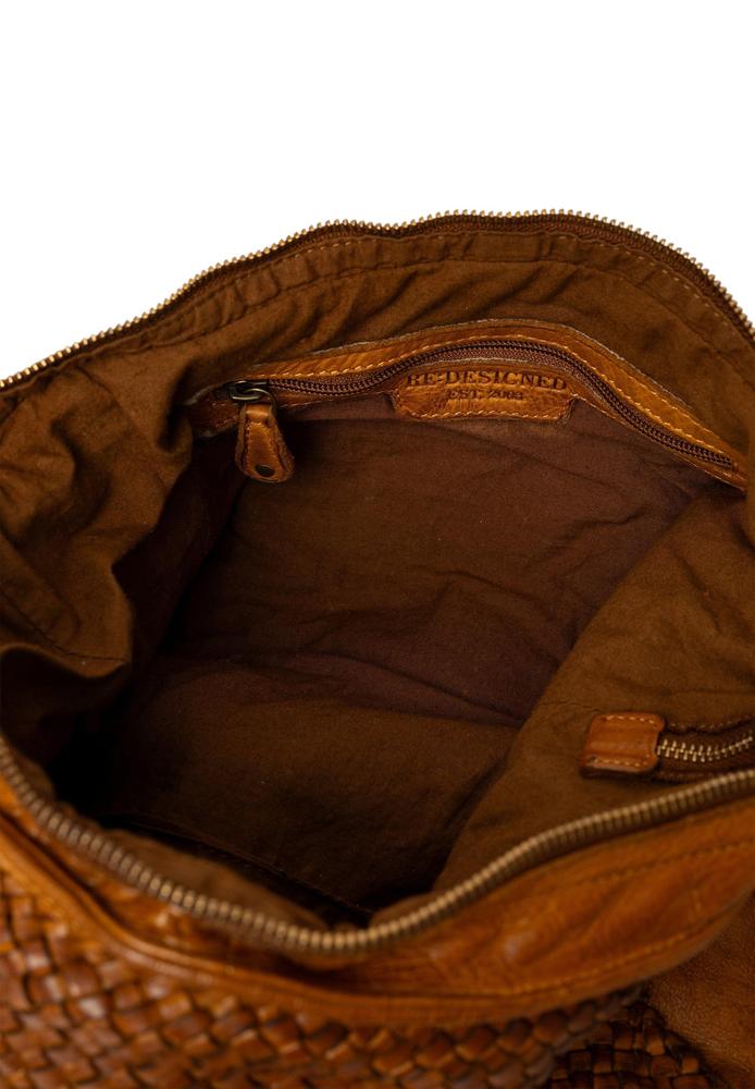 Re:Designed by dixie Melle skulderveske i skinn Tan-Damevesker-BagBrokers