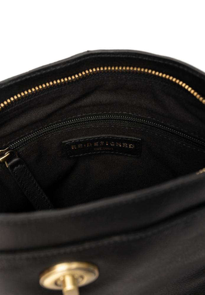 Re:Designed by dixie Moa Big skulderveske i skinn Black-Damevesker-BagBrokers