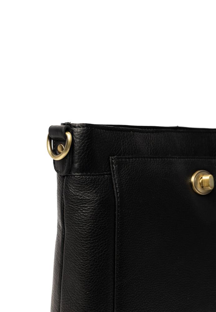 Re:Designed by dixie Moa Big skulderveske i skinn Black-Damevesker-BagBrokers