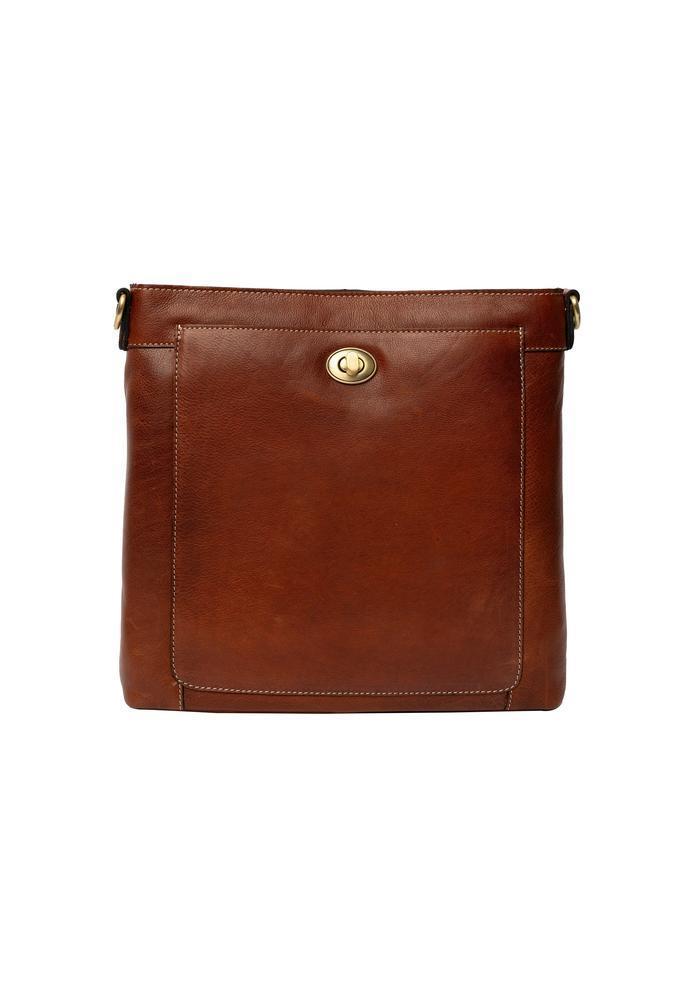 Re:Designed by dixie Moa Big skulderveske i skinn Cognac-Damevesker-BagBrokers