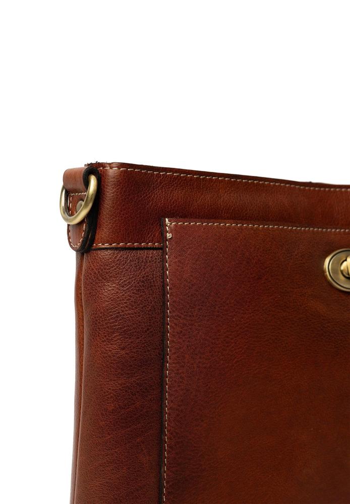 Re:Designed by dixie Moa Big skulderveske i skinn Cognac-Damevesker-BagBrokers