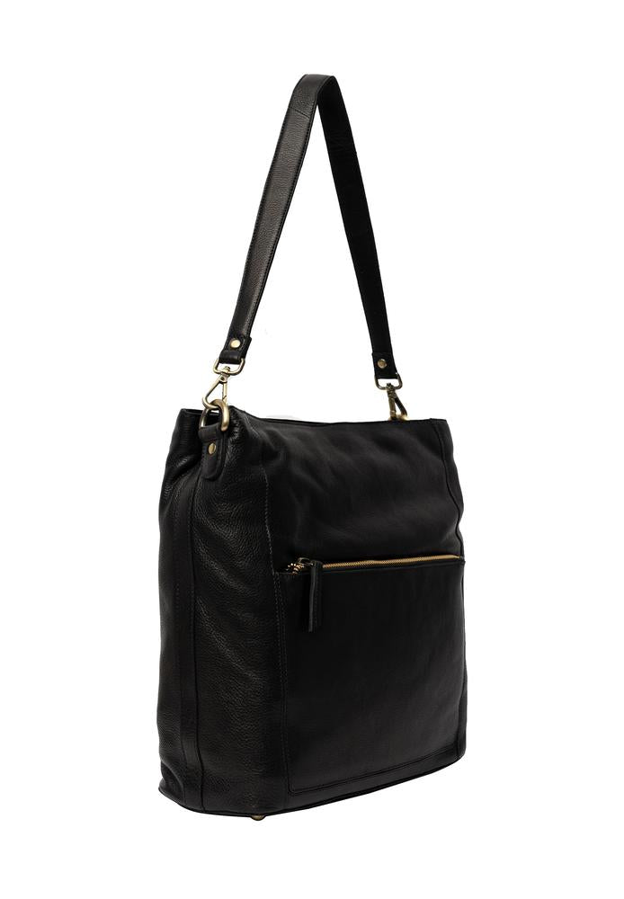 Re:Designed by dixie Myra Big skulderveske i skinn Black-Damevesker-BagBrokers