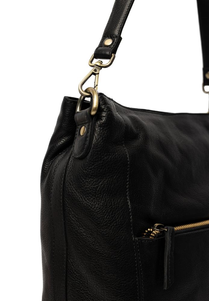 Re:Designed by dixie Myra Big skulderveske i skinn Black-Damevesker-BagBrokers