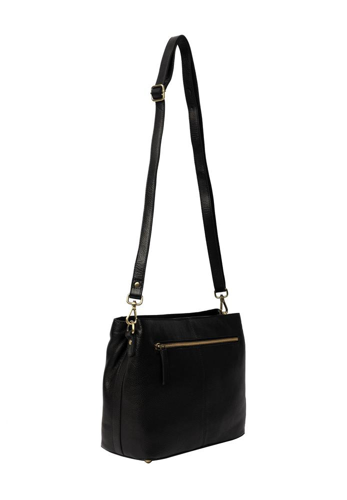 Re:Designed by dixie Myra Small skulderveske i skinn Black-Damevesker-BagBrokers