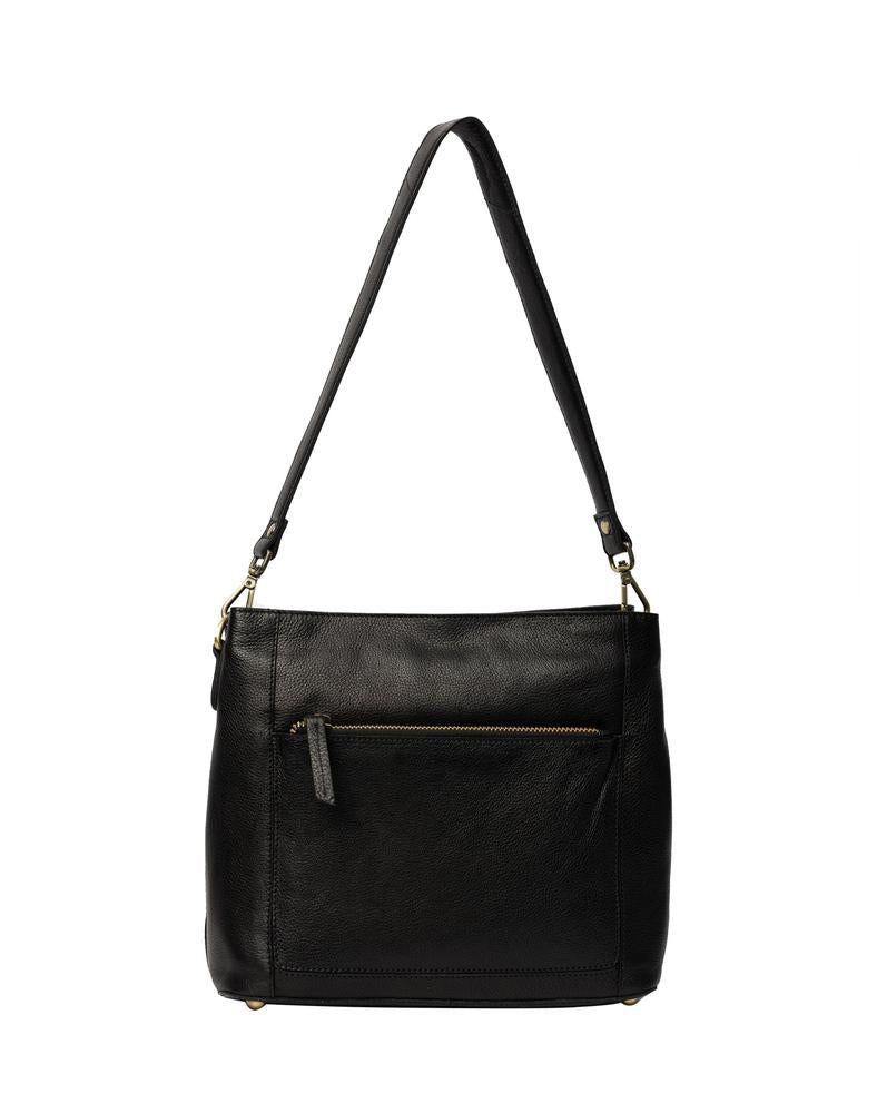 Re:Designed by dixie Myra Small skulderveske i skinn Black-Damevesker-BagBrokers