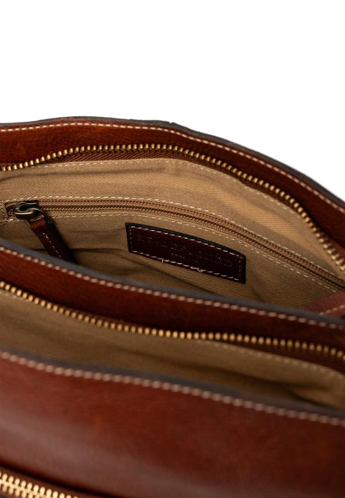 Re:Designed by dixie Myra Small skulderveske i skinn Cognac-Damevesker-BagBrokers