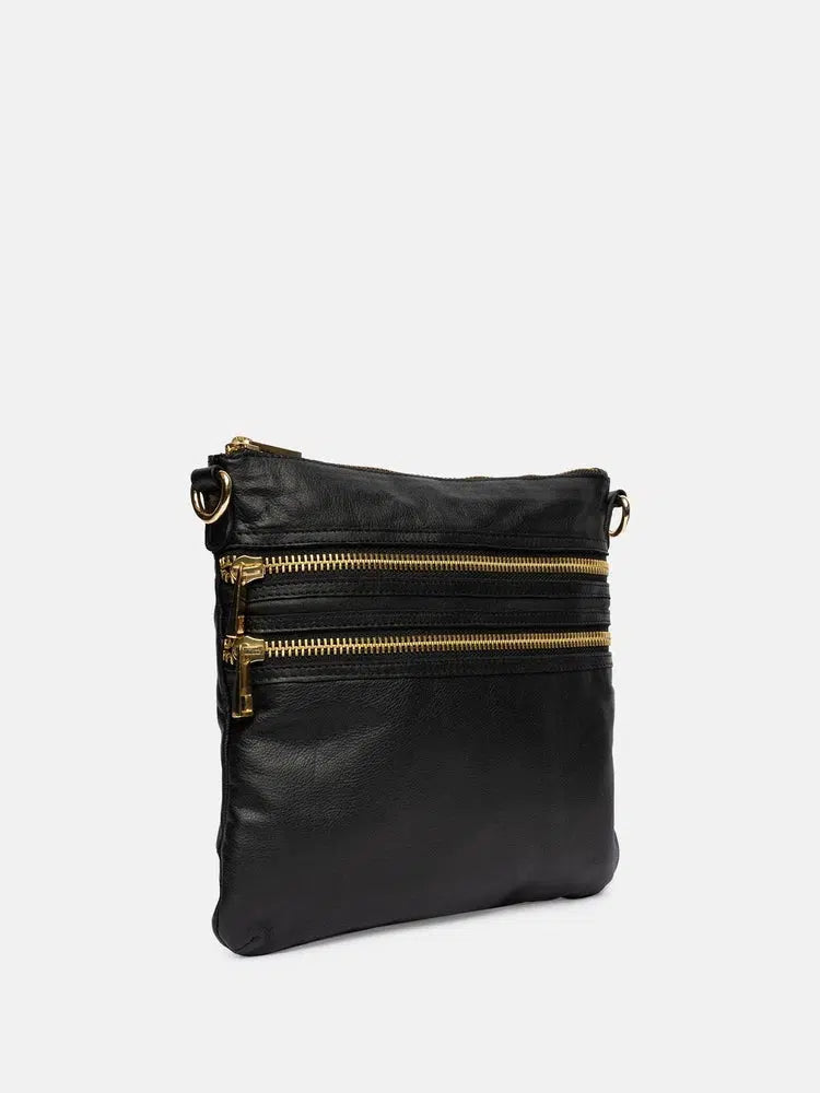 Re:Designed est 2003 Emilia Big skulderveske i skinn Black-Damevesker-BagBrokers