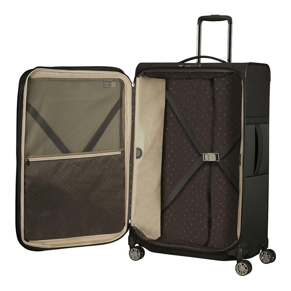 Samsonite AIREA utvidbar stor koffert med 4 hjul 78 cm 2,8 kg Svart-Myke kofferter-BagBrokers
