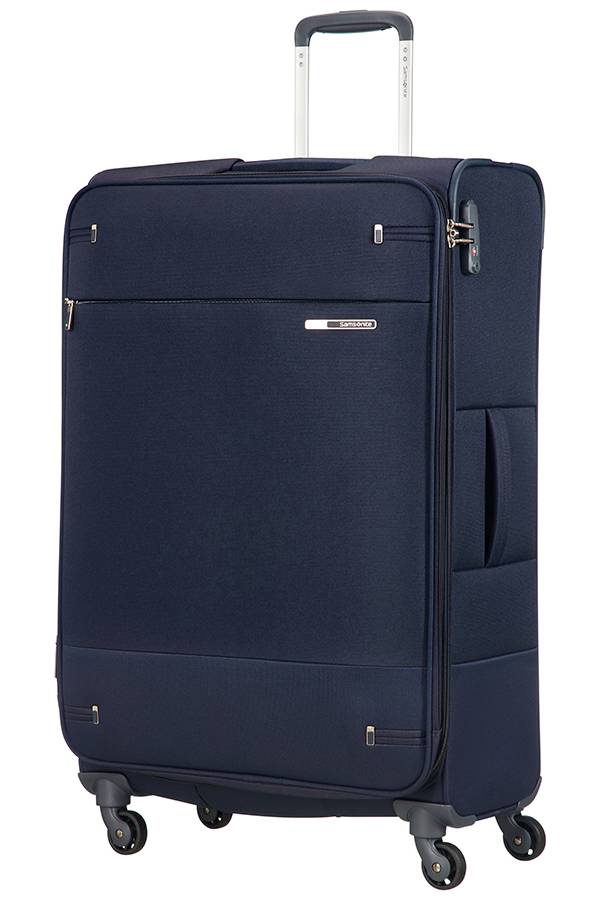 Samsonite Base Boost lett myk utvidbar stor koffert 78 cm Mørkeblå-Myke kofferter-BagBrokers