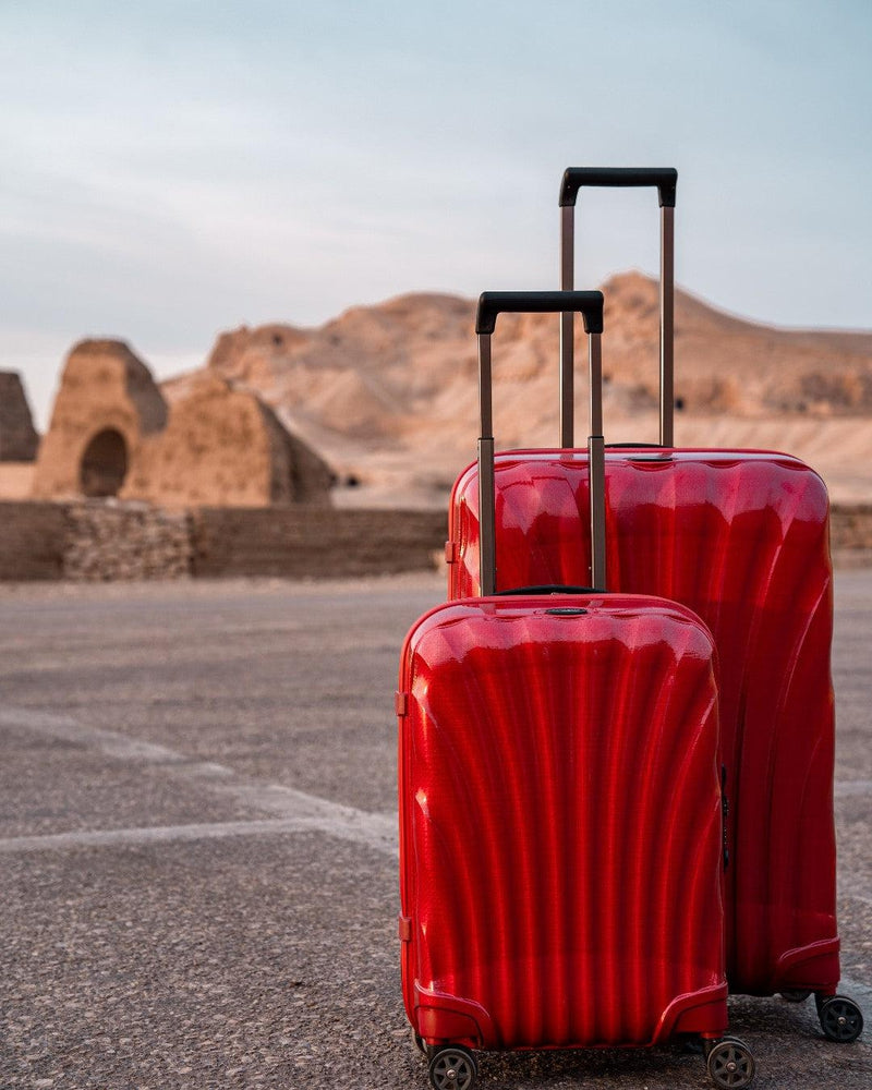 Samsonite C-Lite Ultralett hard Medium koffert 69 cm/68 L Rød-Harde kofferter-BagBrokers