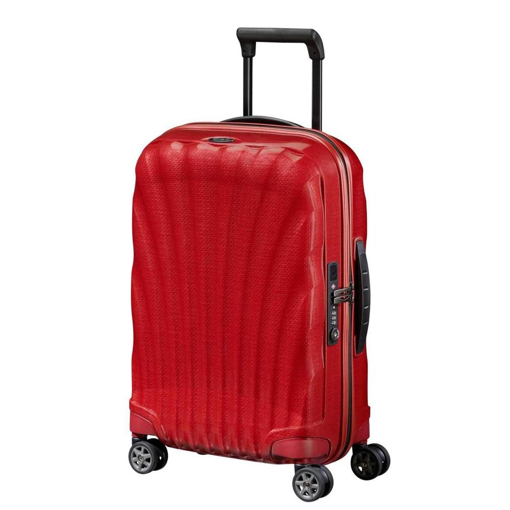 Samsonite C-Lite Ultralett hard utvidbar Kabinkoffert 55cm/ 42 L Rød-Harde kofferter-BagBrokers