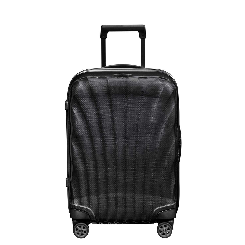 Samsonite C-Lite Ultralett hard utvidbar Kabinkoffert 55cm/ 42 L Svart-Harde kofferter-BagBrokers