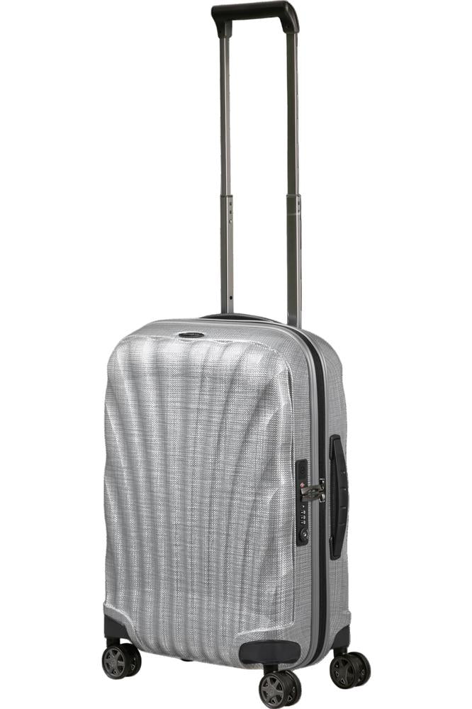 Samsonite C-Lite utvidbar kabinkoffert med 4 hjul 55 cm Aluminium-Harde kofferter-BagBrokers