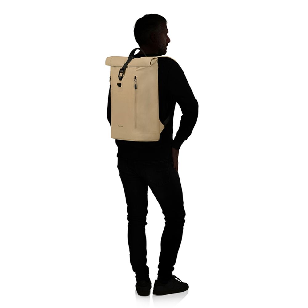 Samsonite Coatify Biz Rolltop Ryggsekk Sand-PC-sekk-BagBrokers