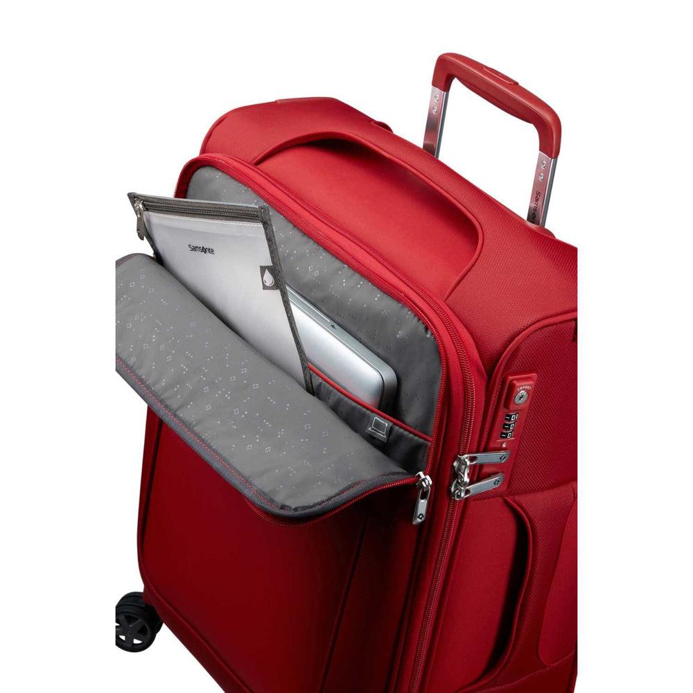 Samsonite D'Lite kabinkoffert med 4 hjul 55 cm (20cm) 1,9 kg Chili Red-Myke kofferter-BagBrokers