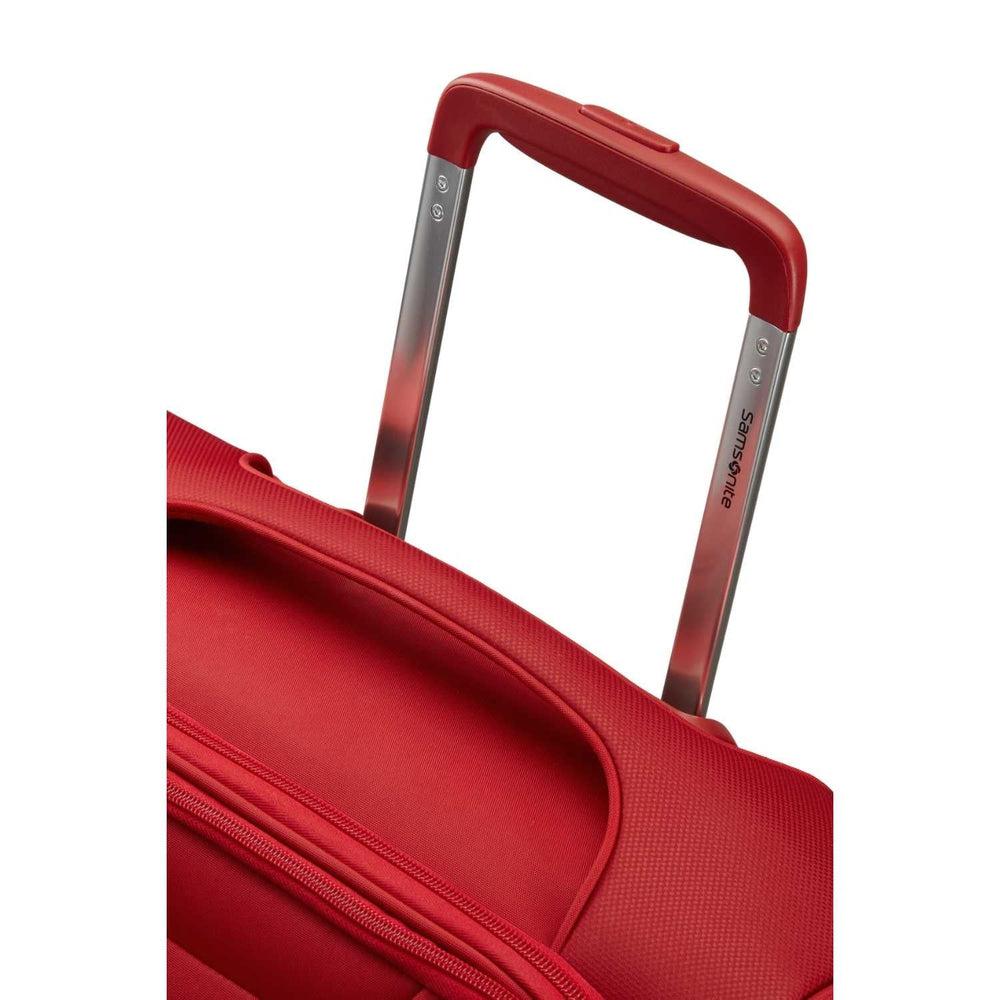Samsonite D'Lite kabinkoffert med 4 hjul Utvidbar Chili Red-Myke kofferter-BagBrokers