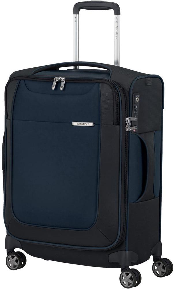 Samsonite D'Lite kabinkoffert med 4 hjul 55 cm Utvidbar Midnight blue-Myke kofferter-BagBrokers