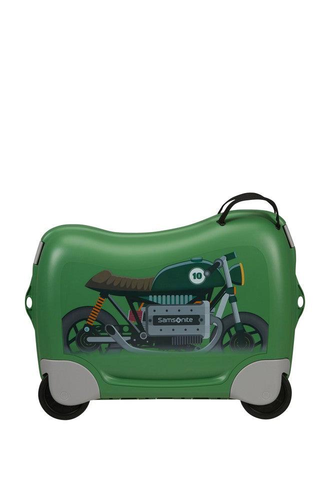Samsonite Dream2Go Disney Ride-On Motorsykkel Kabinkoffert Grønn-Barnekoffert-BagBrokers
