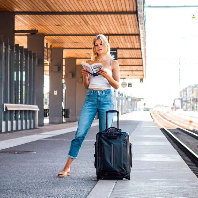 Samsonite ECODIVER Kabin duffelbag med hjul 48 liter Black-Bagger-BagBrokers