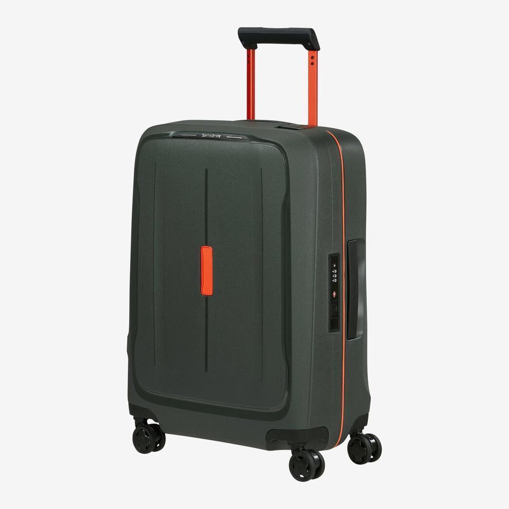 Samsonite ESSENS™ hard stor koffert 75 cm 4 hjul LTD Green/Orange-Harde kofferter-BagBrokers