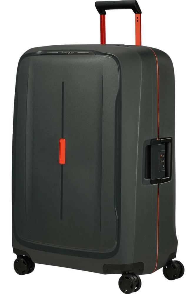 Samsonite ESSENS™ hard stor koffert 75 cm 4 hjul LTD Green/Orange-Harde kofferter-BagBrokers