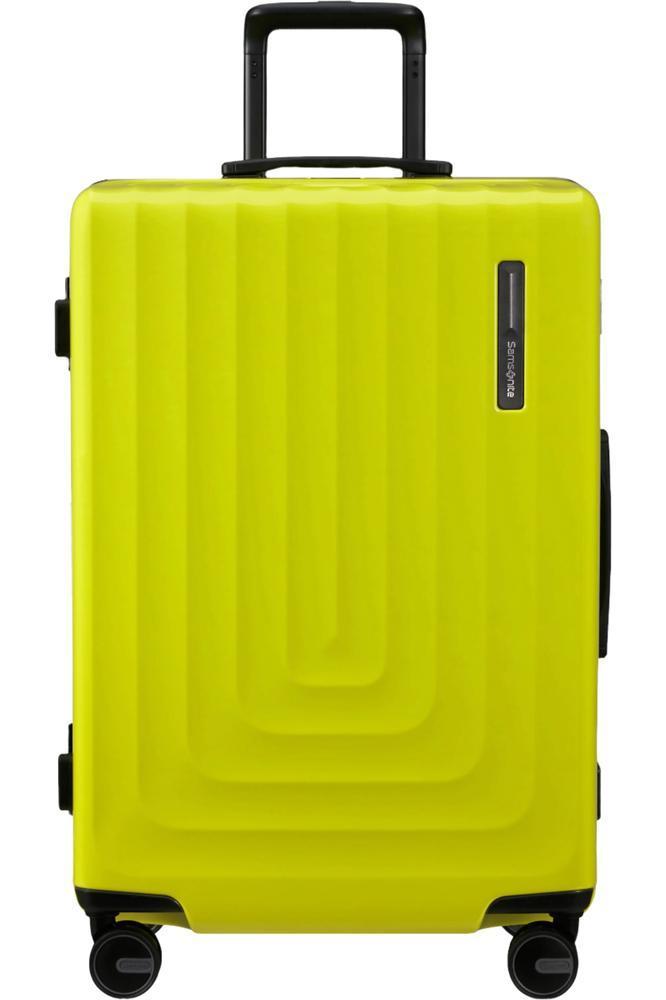 Samsonite FOCUS Koffert med 4 hjul 69cm Metallic Lime-Harde kofferter-BagBrokers