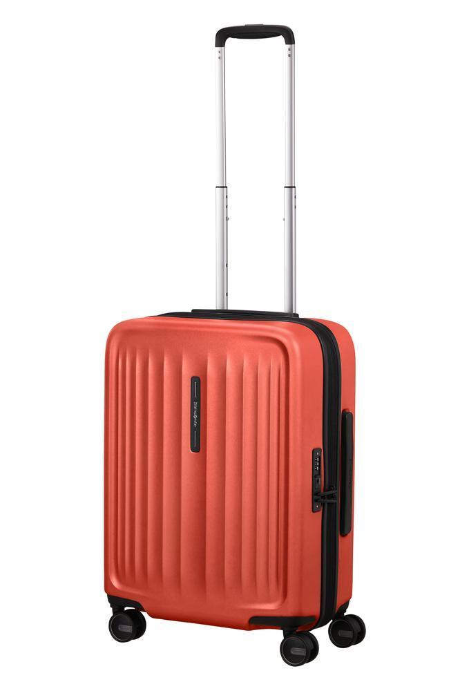 Samsonite FYRM utvidbar Kabin koffert 55 cm Burnt Orange-Harde kofferter-BagBrokers