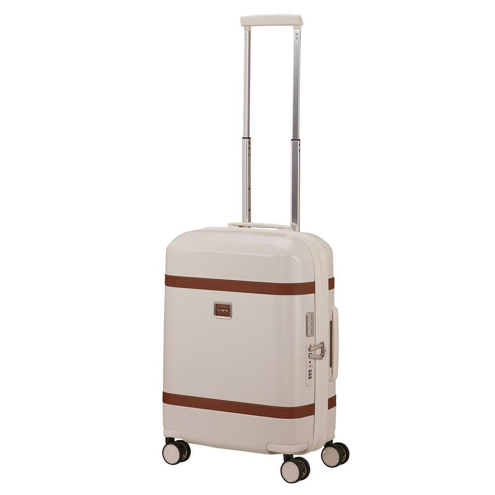 Samsonite IMAGE utvidbar kabinkoffert med 4 hjul 55 cm Ivory-Harde kofferter-BagBrokers