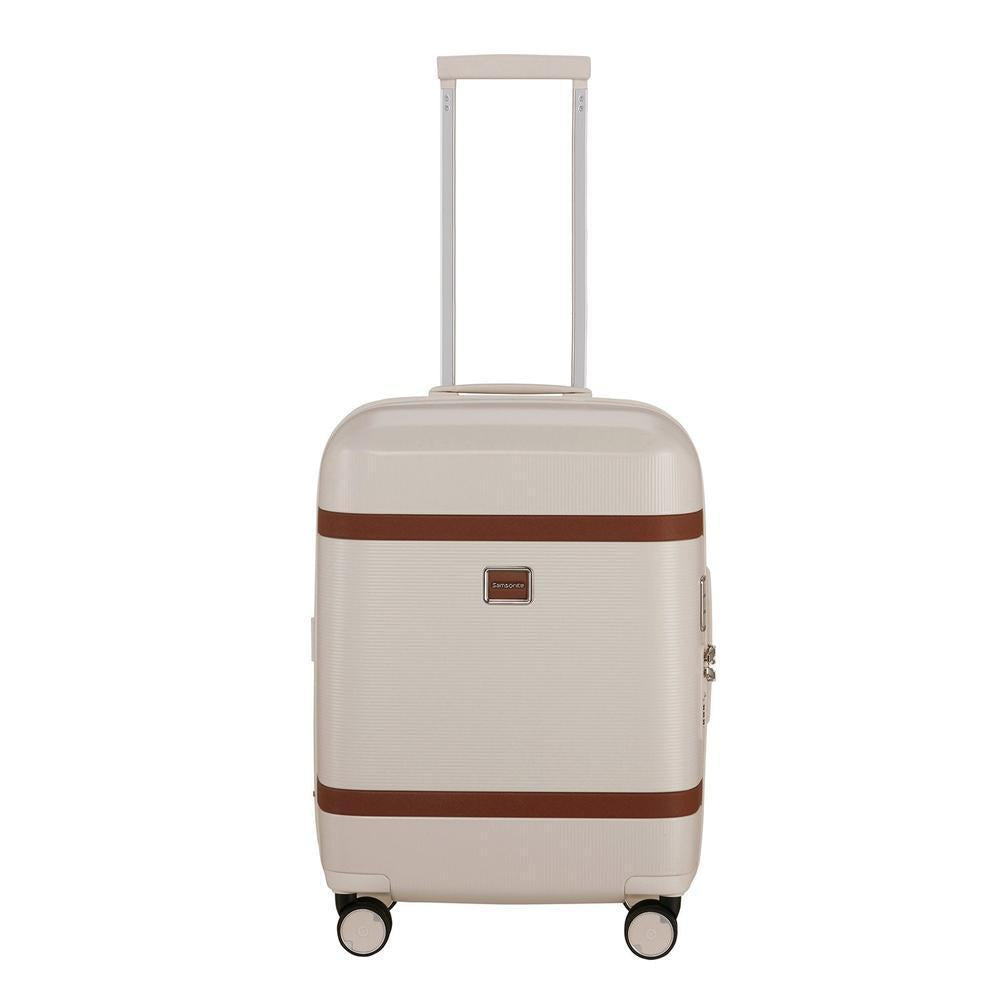 Samsonite IMAGE utvidbar kabinkoffert med 4 hjul 55 cm Ivory-Harde kofferter-BagBrokers