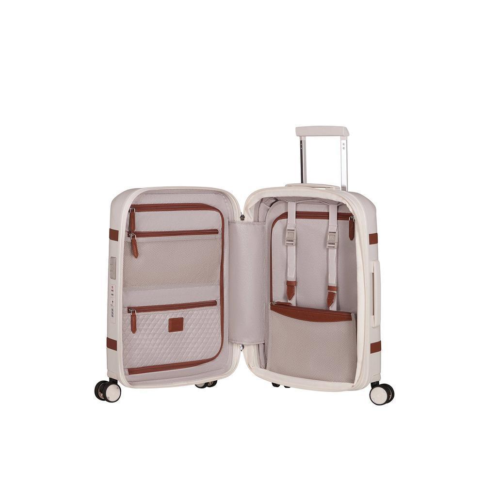 Samsonite IMAGE utvidbar kabinkoffert med 4 hjul 55 cm Ivory-Harde kofferter-BagBrokers