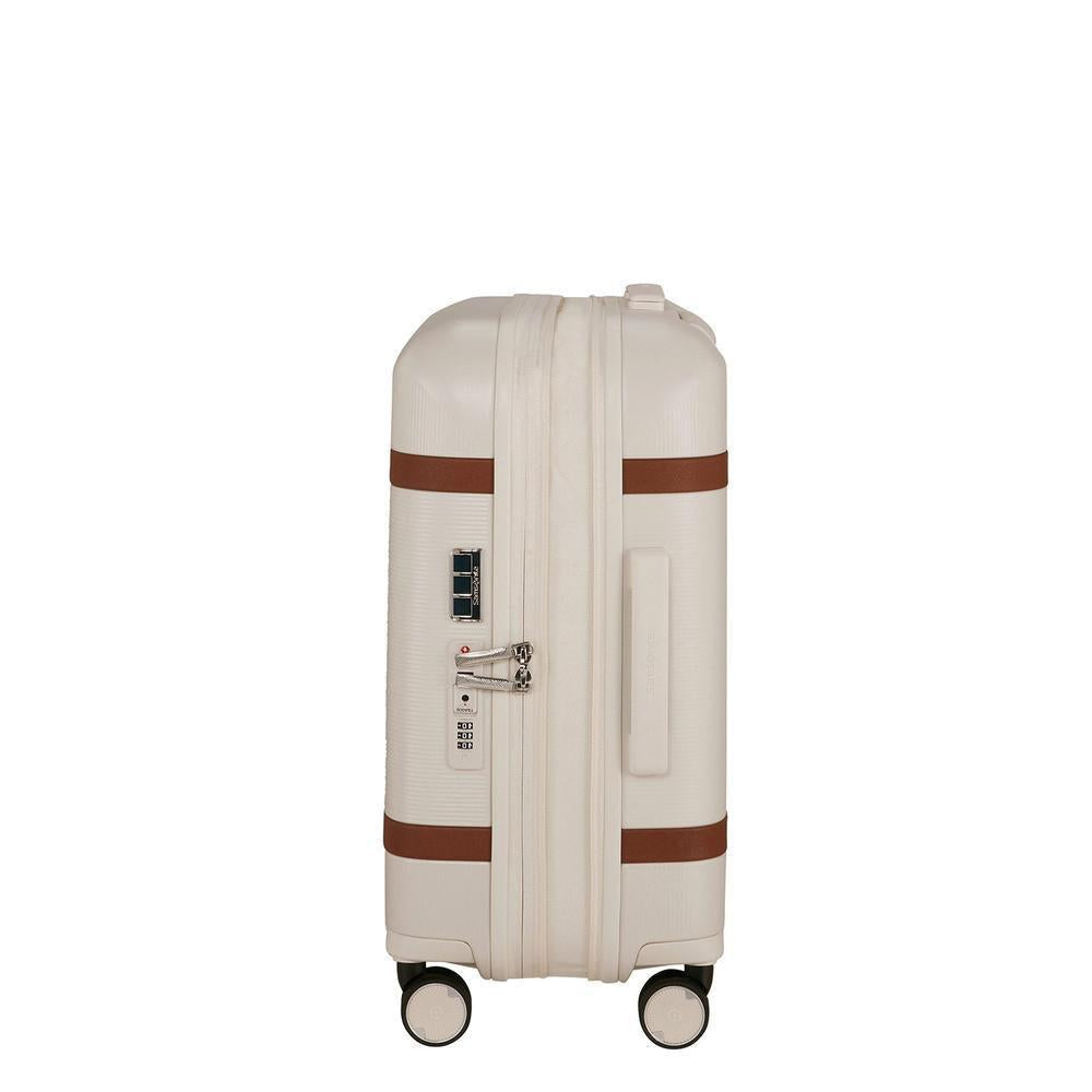Samsonite IMAGE utvidbar kabinkoffert med 4 hjul 55 cm Ivory-Harde kofferter-BagBrokers