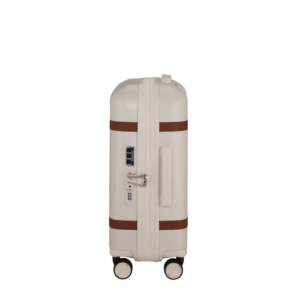Samsonite IMAGE utvidbar kabinkoffert med 4 hjul 55 cm Ivory-Harde kofferter-BagBrokers