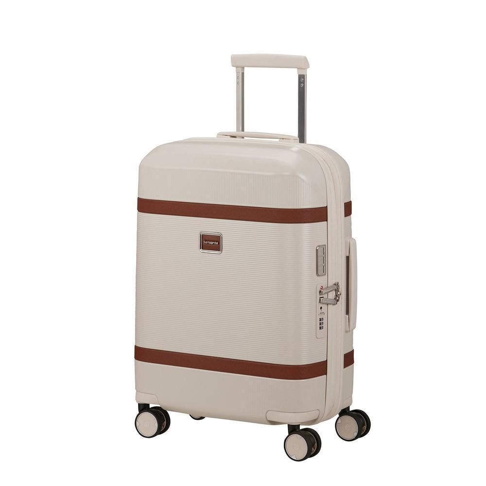 Samsonite IMAGE utvidbar kabinkoffert med 4 hjul 55 cm Ivory-Harde kofferter-BagBrokers