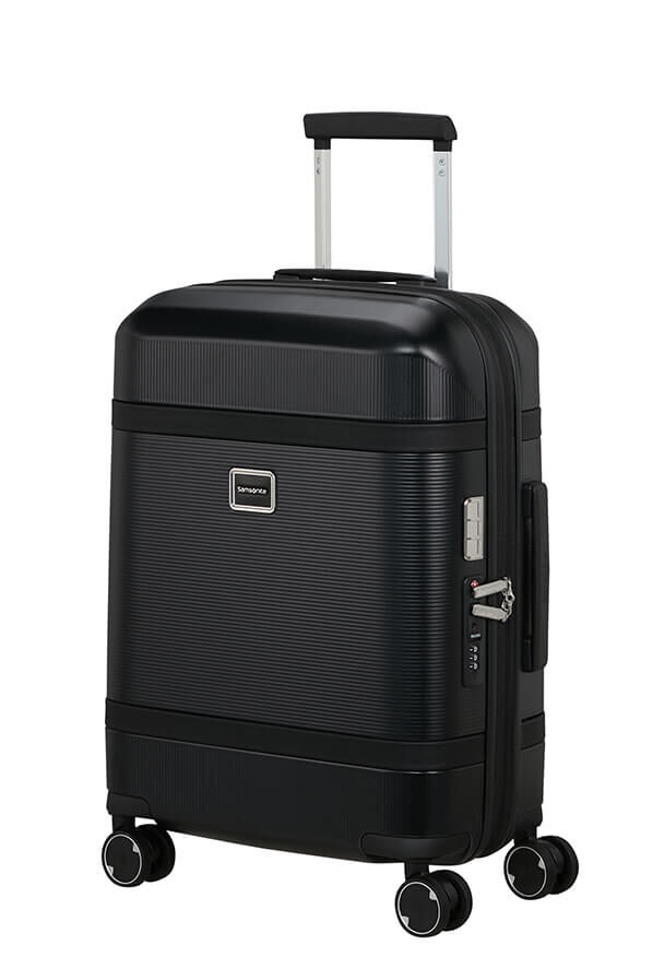 Samsonite IMAGE utvidbar kabinkoffert med 4 hjul 55 cm Svart-Harde kofferter-BagBrokers