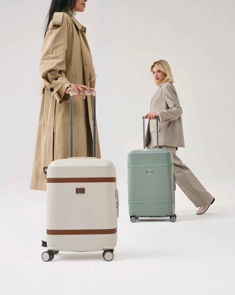 Samsonite IMAGE utvidbar kabinkoffert med 4 hjul 55 cm Ivory-Harde kofferter-BagBrokers