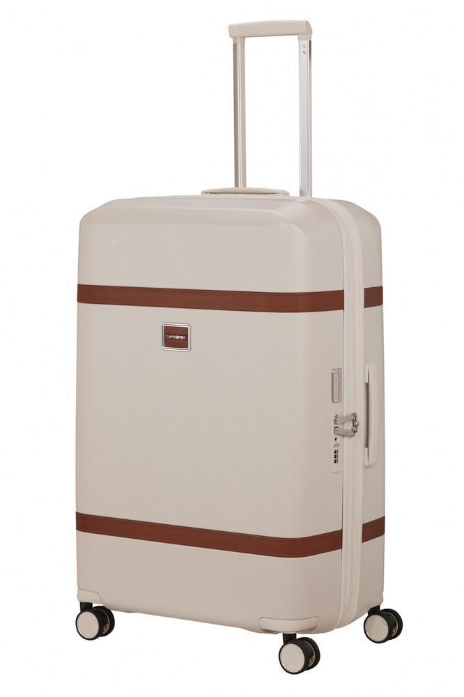 Samsonite IMAGE utvidbar stor koffert med 4 hjul 75 cm Ivory-Harde kofferter-BagBrokers